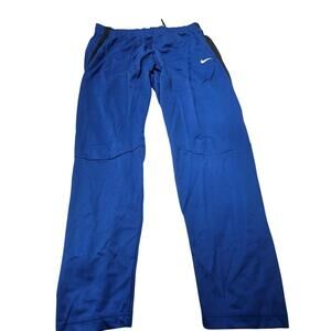 Nike EPIC Dri Fit Warm Up Pants in Electric Blue with Blk Stripe Size 2XL